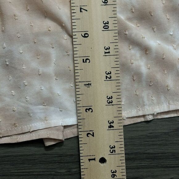 By the River Anthropologie Womens Dress S Peach Blush Tie Dye Swiss Dot Boho - Picture 13 of 16
